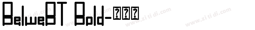 BelweBT Bold字体转换